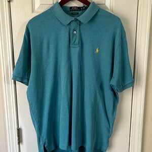Polo Ralph Lauren 100% Cotton Teal Classic Fit Shirt - size XL.
